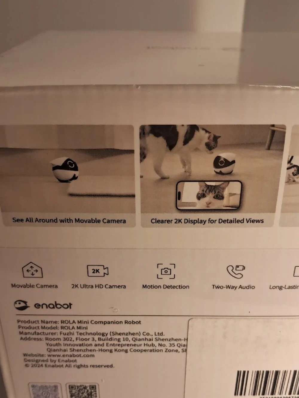 ROLA Mini Companion Robot - Pet Monitor